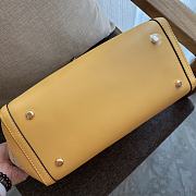 Colestore Tory Burch Perry Monogram Triple T Tote Bag In Yellow Size 34x28x13.5cm - 3