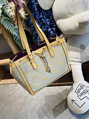 Colestore Tory Burch Perry Monogram Triple T Tote Bag In Yellow Size 34x28x13.5cm - 5