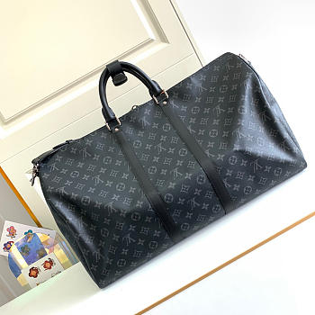 Louis Vuitton Keepall Bandouliere In Black M41418 Size 50cm