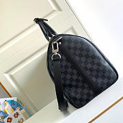 Louis Vuitton Keepall Bandouliere Black Damier M41418 Size 45cm - 2