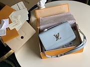 Louis Vuitton Lockme Clutch Blue M56088  - 1
