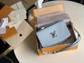 Louis Vuitton Lockme Clutch Blue M56088 