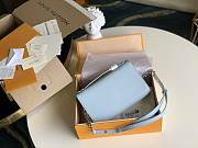 Louis Vuitton Lockme Clutch Blue M56088  - 4