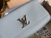 Louis Vuitton Lockme Clutch Blue M56088  - 2