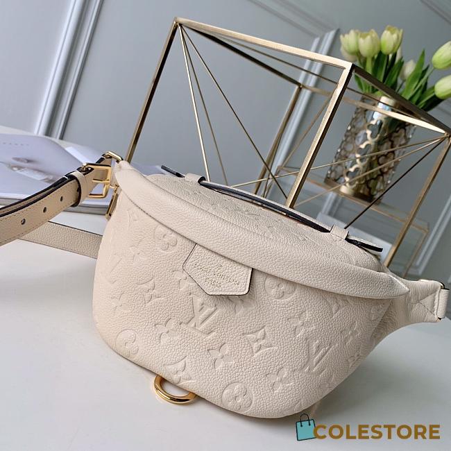 Louis Vuitton Bumbag White Monogram Empreinte Leather M44812  - 1
