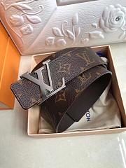Louis Vuitton Monogram Belt Silver Hardware - 6