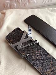 Louis Vuitton Monogram Belt Silver Hardware - 2