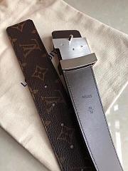 Louis Vuitton Monogram Belt Silver Hardware - 3
