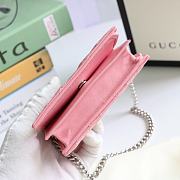 Gucci Marmont Card Case Wallet Pink 625693 - 2