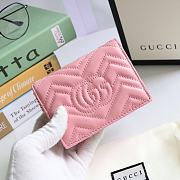 Gucci Marmont Card Case Wallet Pink 625693 - 5