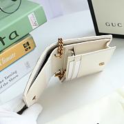 Gucci Marmont Card Case Wallet White 625693 - 6