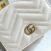 Gucci Marmont Card Case Wallet White 625693 - 4
