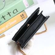 Colestore Gucci Marmont Card Case Wallet Black 625693 - 2
