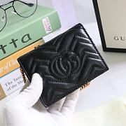 Colestore Gucci Marmont Card Case Wallet Black 625693 - 3
