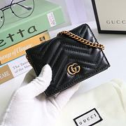 Colestore Gucci Marmont Card Case Wallet Black 625693 - 4