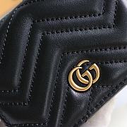 Colestore Gucci Marmont Card Case Wallet Black 625693 - 6