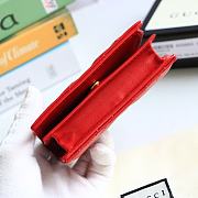 Gucci Marmont Card Case Wallet Red 625693 - 6