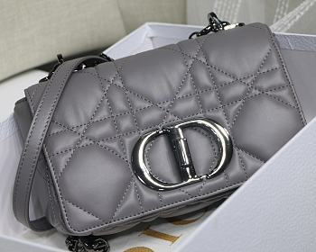 Dior Caro Small Bag Cannage Calfskin Silver Hardware 