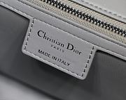Dior Caro Medium Bag Cannage Calfskin Silver Hardware Size 28cm - 4