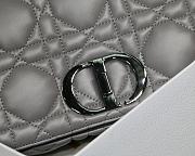 Dior Caro Medium Bag Cannage Calfskin Silver Hardware Size 28cm - 6