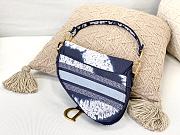 Dior Canvas Tie Dye Saddle Multicolor Blue - 6