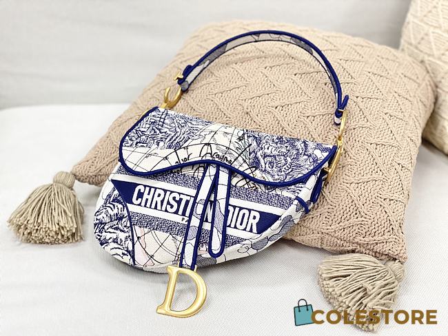 Dior Saddle Around the World 25×6×20cm - 1