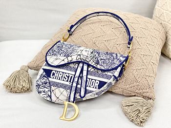 Dior Saddle Around the World 25×6×20cm