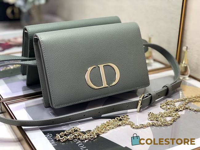 Dior 30 Montaigne Belt Bag Grey Size 19x12.5x4cm - 1