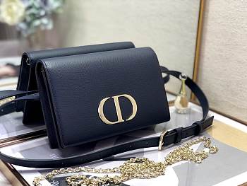 Dior 30 Montaigne Belt Bag Blue Size 19x12.5x4cm