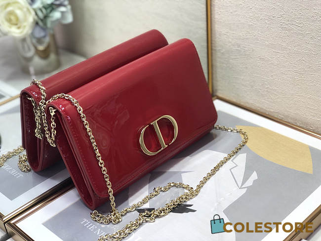 Dior Montaigne Bag Patent Leather Size 19x12.5x4cm - 1