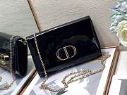 Dior Montaigne Bag Patent Leather Black Size 19x12.5x4cm - 1