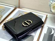 Dior Montaigne Bag Patent Leather Black Size 19x12.5x4cm - 3