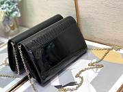 Dior Montaigne Bag Patent Leather Black Size 19x12.5x4cm - 4
