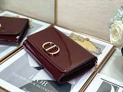 Dior Montaigne Bag Patent Leather Wine Size 19x12.5x4cm - 4