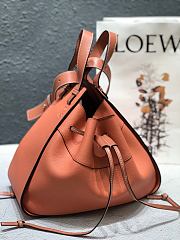 Loewe Hammock Bag in Pink Tulip Calfskin Size 32 x 28 x 15 cm - 6