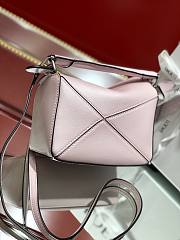 Loewe Puzzle Bag Soft Grained Calfskin Blossom/Pink Size 18*12.5*8cm - 6