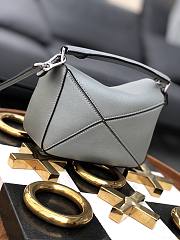 Loewe Puzzle Bag Soft Grained Calfskin Grey Size 18*12.5*8cm - 6