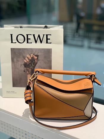 Loewe Puzzle Bag Soft Grained Calfskin Brown Size 18*12.5*8cm