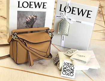 Loewe Puzzle Bag Soft Dark Brown Calfskin Size 18*12.5*8cm