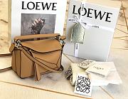 Loewe Puzzle Bag Soft Dark Brown Calfskin Size 18*12.5*8cm - 6