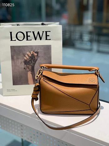 Loewe Puzzle Bag Soft Light Brown Calfskin Size 18*12.5*8cm