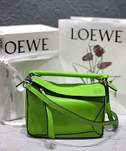 Loewe Puzzle Bag Soft Green Calfskin Size 18*12.5*8cm - 1