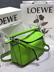 Loewe Puzzle Bag Soft Green Calfskin Size 18*12.5*8cm - 2
