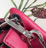 Loewe Puzzle Bag Soft Dark Pink Calfskin Size 18*12.5*8cm - 4