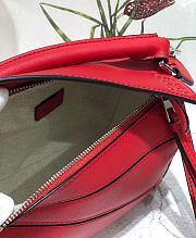 Loewe Puzzle Bag Soft Dark Red Calfskin Size 18*12.5*8cm - 5