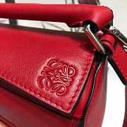 Loewe Puzzle Bag Soft Dark Red Calfskin Size 18*12.5*8cm - 6