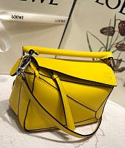Loewe Puzzle Bag Soft Yellow Calfskin Size 18*12.5*8cm - 3