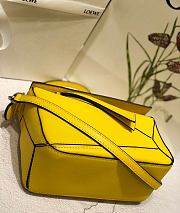 Loewe Puzzle Bag Soft Yellow Calfskin Size 18*12.5*8cm - 5