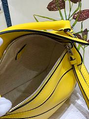 Loewe Puzzle Bag Soft Yellow Calfskin Size 18*12.5*8cm - 6