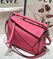 Loewe Puzzle Bag Soft Pink Calfskin Size 18*12.5*8cm - 2